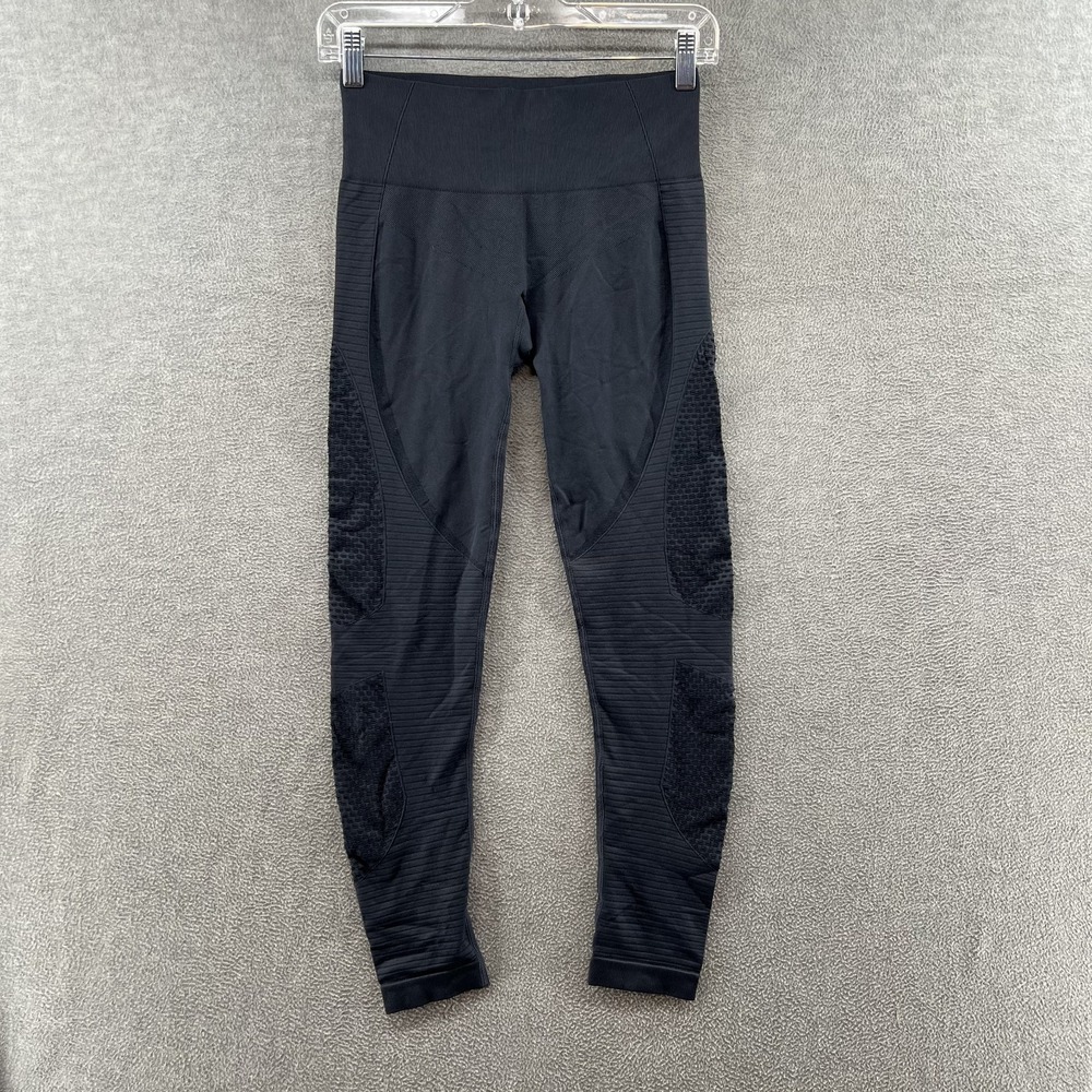 Zyia Active Womens Size 4 Gray Athletic Spandex Stretch Compression Leggings